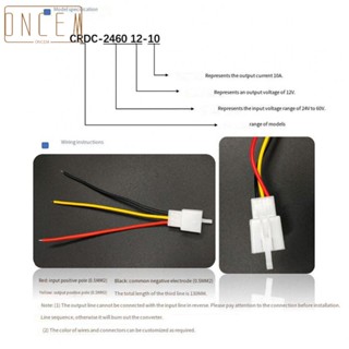 【ONCEMOREAGAIN】Power Up Your For Ebike Electric with DC24V36V48V60V to 12V10A Converter Adapter