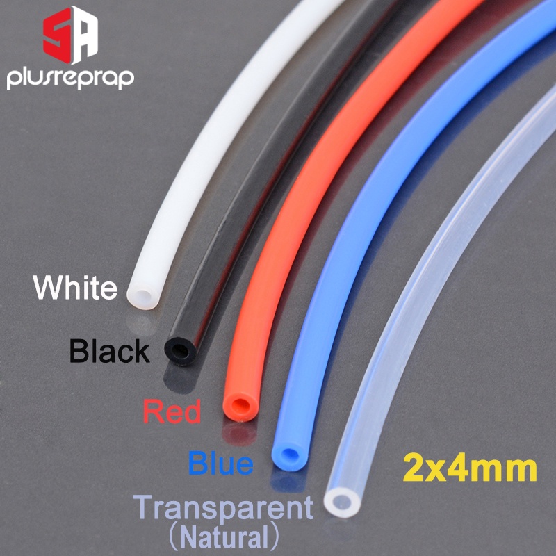 1 Meter 2x4mm ID 2mm OD 4mm PTFE Tube for 3D Printer Parts Pipe Bowden J-head 1.75mm Filament Guide 