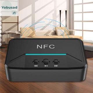 [Yobusad.th] Nfc อะแดปเตอร์รับสัญญาณเสียงสเตอริโอไร้สาย AUX RCA 3.5 มม. USB