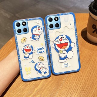 พร้อมส่ง เคสโทรศัพท์มือถือ ซิลิโคนนิ่ม ใส บางมาก ลายการ์ตูนโดราเอมอนน่ารัก สร้างสรรค์ สําหรับ HNONRX6a 4G Honor X6a X5 Plus 4G 5G 2023