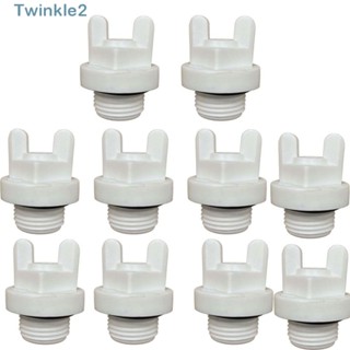 Twinkle ข้อต่อขยายท่อโพลีโพรพีลีน สีขาว ติดตั้งง่าย สําหรับสวน 10 ชิ้น