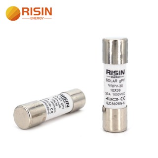 พร้อมส่ง RISIN ฟิวส์ DC 1000V 15A 20A 30A ป้องกันระบบโฟโตโวลเทค พลังงานแสงอาทิตย์