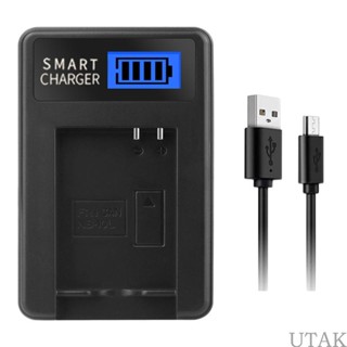 Utake ที่ชาร์จ USB สะดวก สําหรับแบตเตอรี่กล้อง NB10L G1X G15