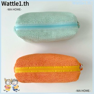 Wttle กระเป๋าเครื่องสําอาง อเนกประสงค์ สีพื้น สําหรับเด็กผู้หญิง