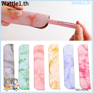 Wttle กระเป๋าดินสอ หนัง PU ลายหินอ่อนน่ารัก สไตล์คลาสสิก 5 ชิ้น