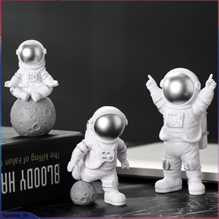 Nordic สุทธิสีแดง Creative Spaceman นักบินอวกาศเดสก์ท็อปตกแต่งตกแต่งชุดเด็กของขวัญวันเกิดเครื่องใช้ในบ้าน (twinkle.th)