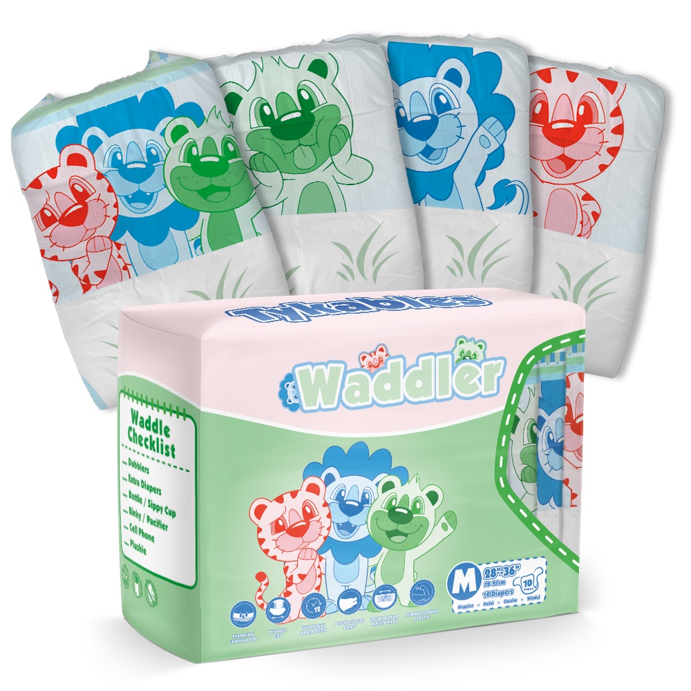 ABDL(ส่งจากประเทศไทย)ผ้าอ้อมผู้ใหญ่ สำหรับ ABDL Tykables Waddler 1 ตัว