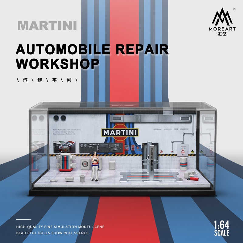 Moreart1:64 ฉากประกอบ Martini Auto Repair Workshop