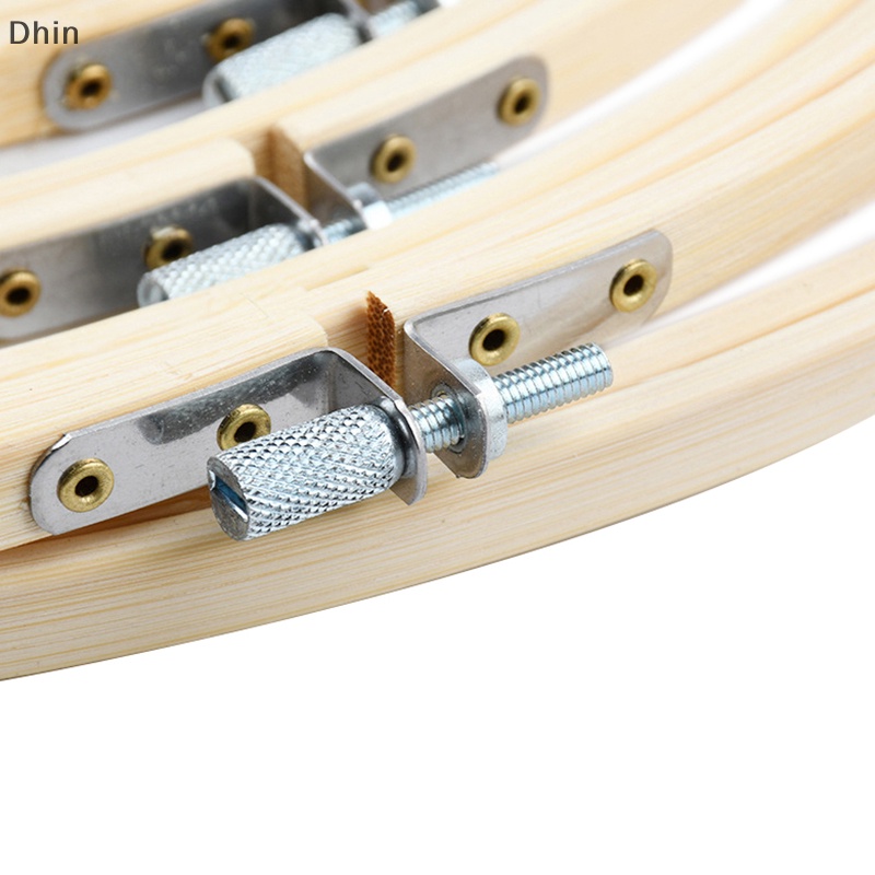 [Dhin] สะดึงไม้ไผ่ ทรงกลม สําหรับเย็บปักถักร้อย ปักครอสติส DIY COD