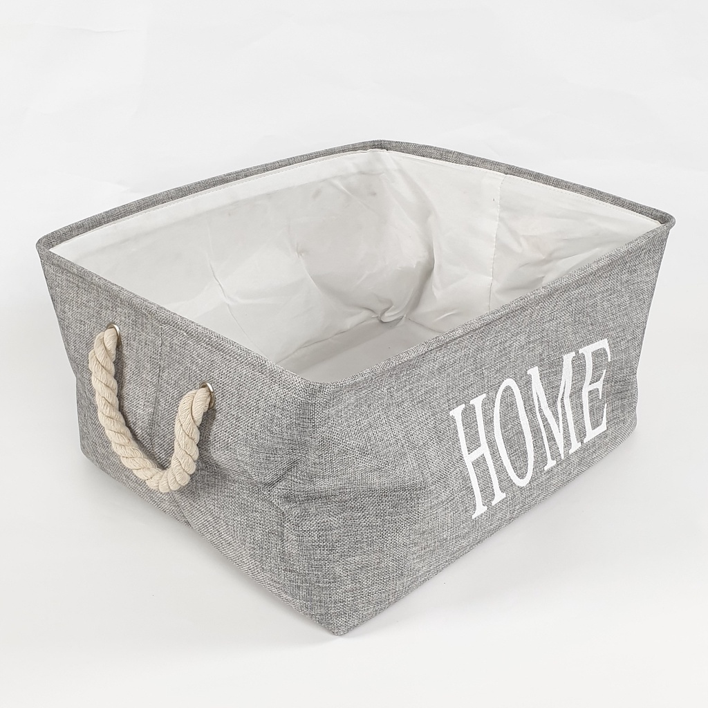GlobalHouse ตะกร้าผ้าเหลี่ยม รุ่น ZHY003-GY ขนาด 40x45x25 รูปที่ 8