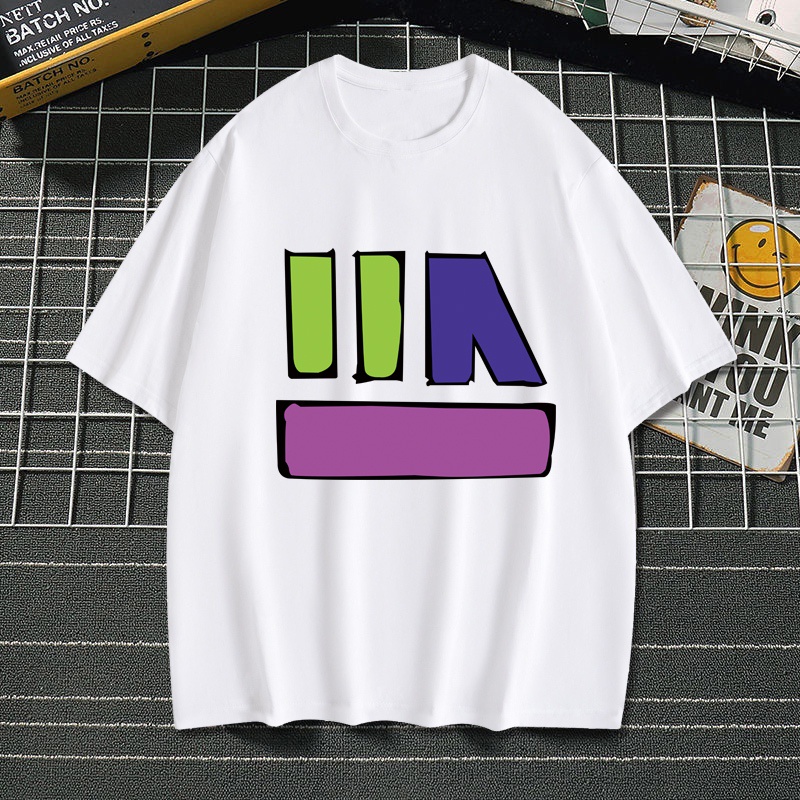 เสื้อคู่ Zutto Mayonaka delinoni. เสื้อแขนสั้นผู้หญิงผ้าฝ้ายพิมพ์ลายสไตล์การ์ตูน ใหม่