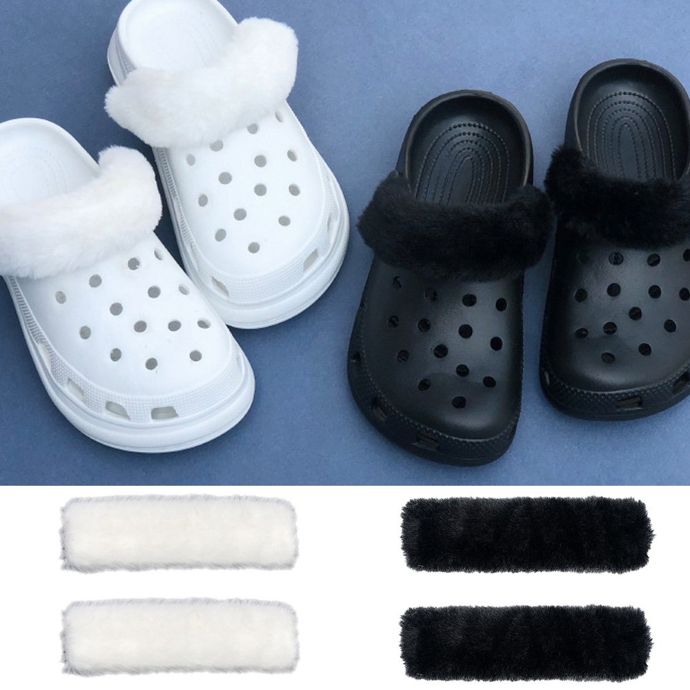 ปลอกหุ้มเชือกผูกรองเท้า แบบขนปุย ถอดออกได้ ให้ความอบอุ่น แฟชั่นฤดูหนาว สไตล์คลาสสิก สําหรับตกแต่ง 1 คู่