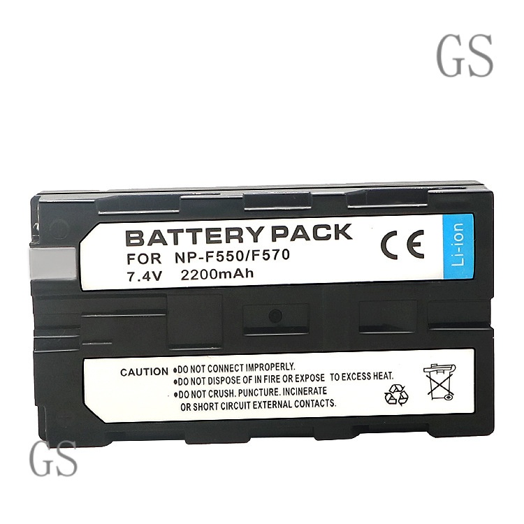 GS Suitable for Sony NP-F550 /F570 Fill Light Photography Light Monitor Special Battery