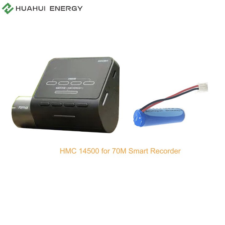 New Battery For Xiaomi 70mai Dash Cam A400 HMC1635 Accumulator 3.7V 500mAh  3-wire Plug