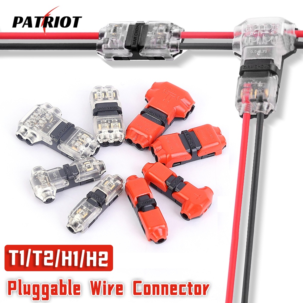 ขั้วต่อสายไฟ แบบเสียบเร็ว อุปกรณ์เสริม สําหรับรถยนต์ T1 T2 H1 H2 18-22 AWG