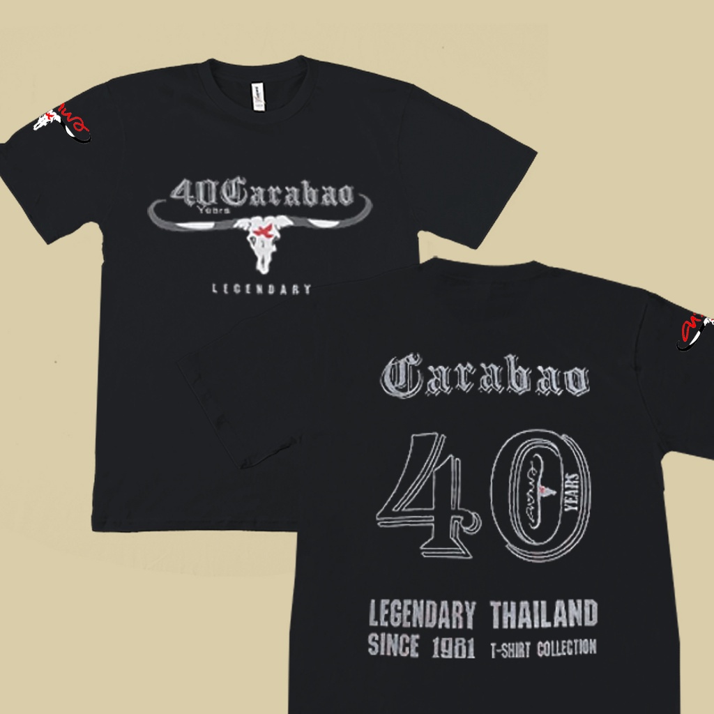 <YUMI> คาราบาว เสื้อยืดฉลองครบรอบ 40 ปีCotton 100% [S-5XL] 1028.10