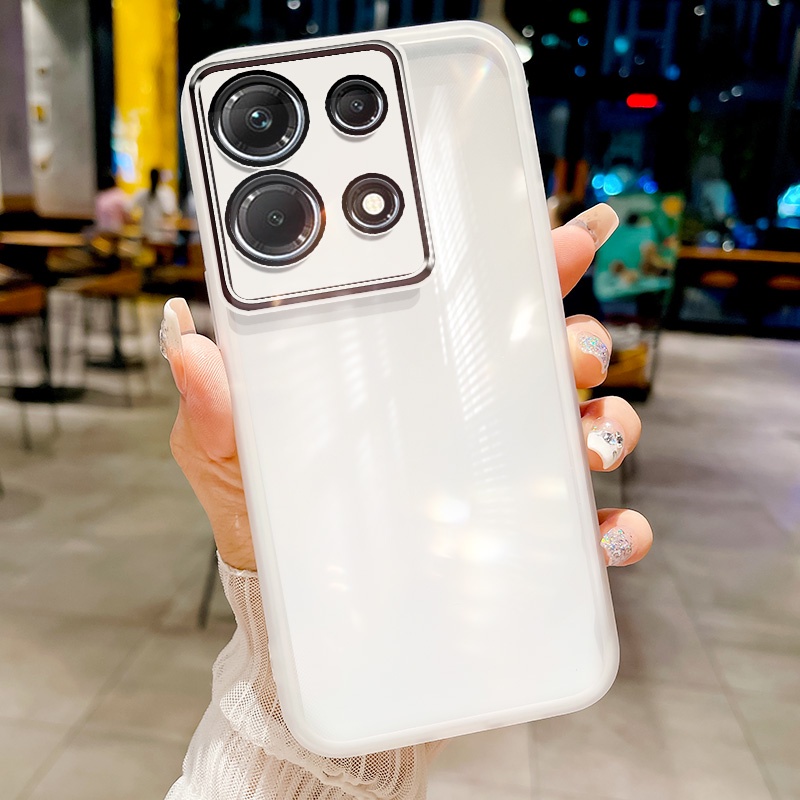 Simple เคสโทรศัพท์สําหรับ Xiaomi Redmi หมายเหตุ 13 Pro 4G 5G หมายเหตุ 13R 13 Pro Plus หมายเหตุ 13 Pro + 5G Poco M6 Pro 4G Poco X6 5G X6 Neo กันกระแทกโปร่งใสป้องกันกรณี