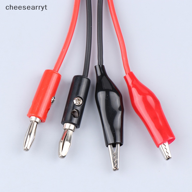 Chee สายเคเบิลทดสอบมัลติมิเตอร์ 100 ซม. ปลั๊กกล้วย ปากจระเข้ DIY 1 ชิ้น EN