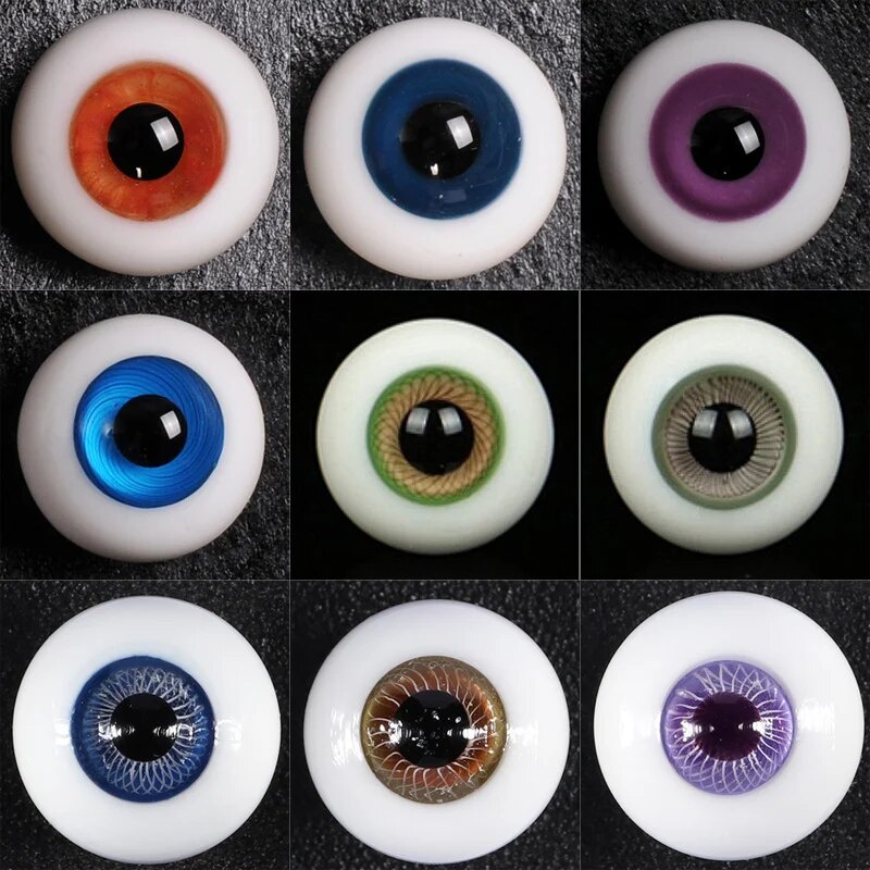 OB11 Baby Eyeball Handmade Soft Ceramic Clay Head BJD Glass Baby Eyes 8-10mm DIY Simulated Eyes