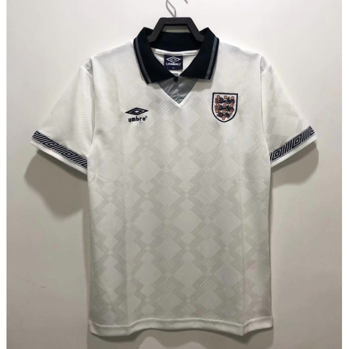 เสื้อกีฬาลําลอง ลายทีมชาติอังกฤษ 90 คุณภาพสูง สไตล์วินเทจ ไซซ์ S - XXL