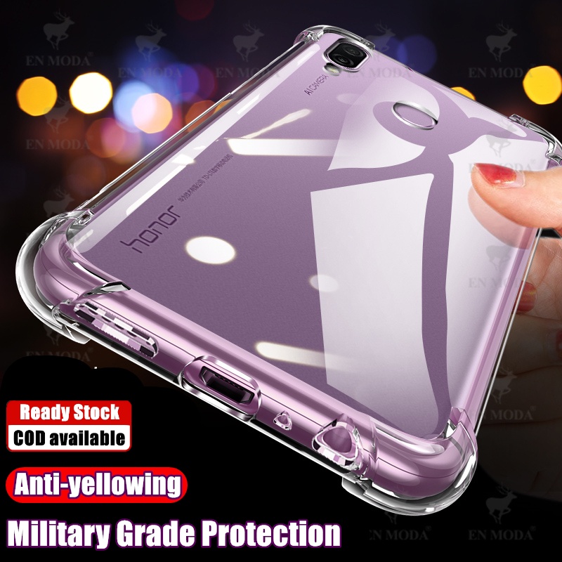 สําหรับ Huawei Honor Play COR-L29 L09 Slim Crystal Clear Soft Silicone Jelly Case พร้อมสี่มุมเสริมฝาครอบโปร่งใส