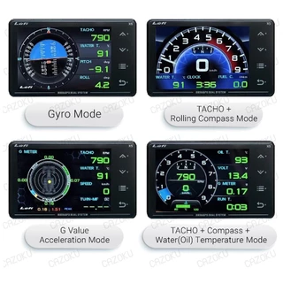 LUFI XS OBD2 GPS Gyro เมนูภาษาอังกฤษ เกจ์วัด วัดความร้อน วัดรอบ ความเร็ว วัดความชัน อ่านโค๊ด ลบโค๊ด พร้อมแจ้งเตือน