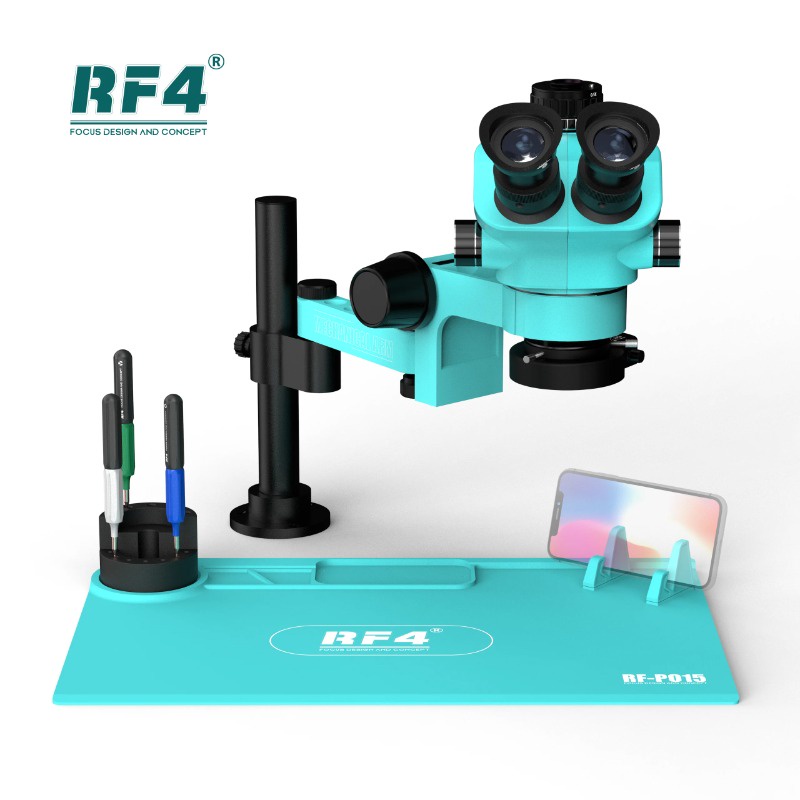 Rf4 แว่นขยายล็อคความเร็ว 6 ระดับ ซูมได้ 360 ° กล้องจุลทรรศน์สเตอริโอ แบบสวิงอาร์ม หมุนได้ ปรับได้ RF7050TVPRO-F019