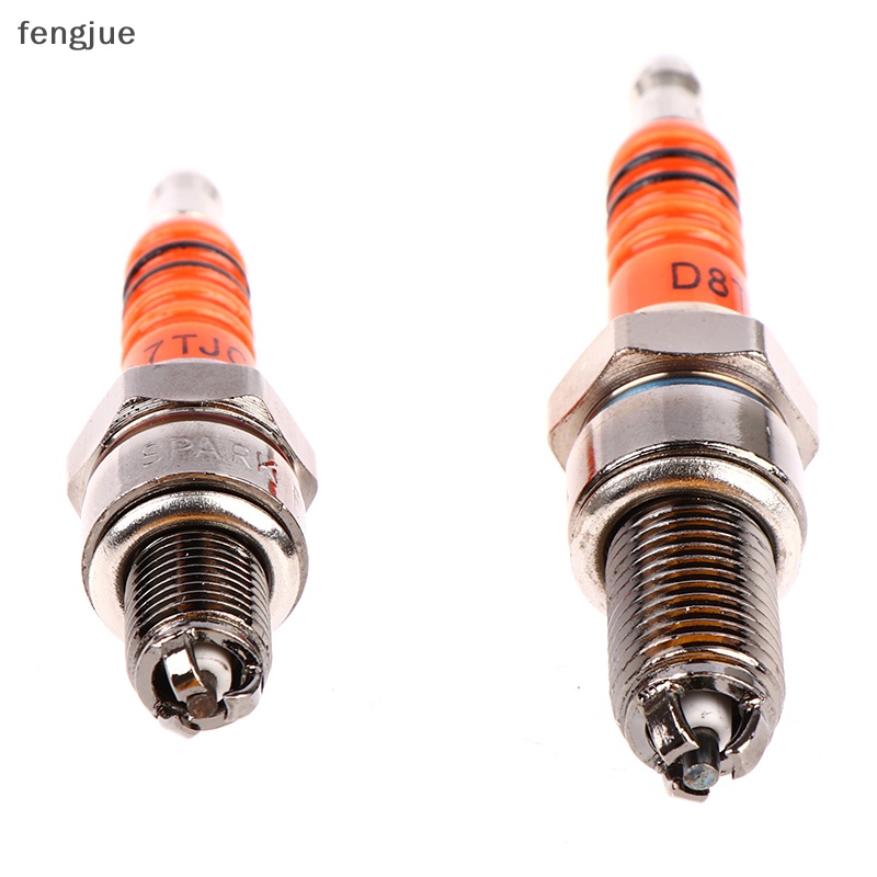 Fengjue หัวเทียนอิเล็กโทรด 3 A7tc D8TC สําหรับรถสกูตเตอร์ 50cc 110cc 125cc Atv
