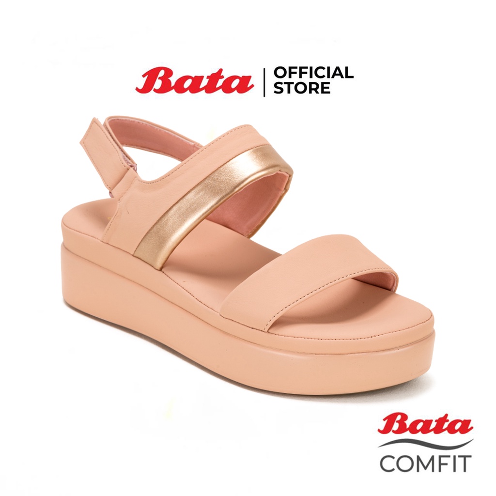 Bata บาจา Comfit รองเท้าเพื่อสุขภาพแบบรัดส้น พร้อมเทคโนโลยีคุชชั่น รองรับน้ำหนักเท้า สำหรับผู้หญิง รุ่น NOVEL สีชมพู 6015061