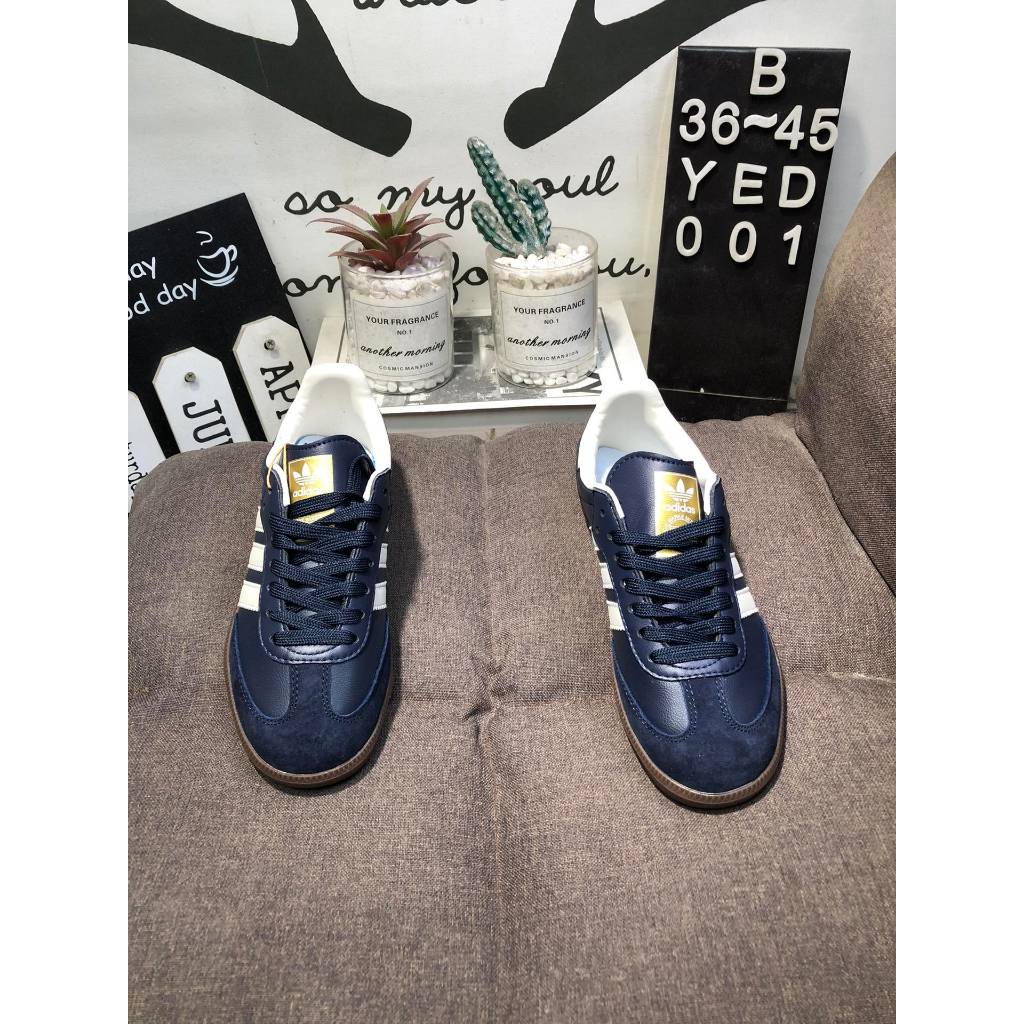 2023 Adidas SAMBA OG Men's and women's casual flat bottomed fashionable skateboard sneakersfashion H