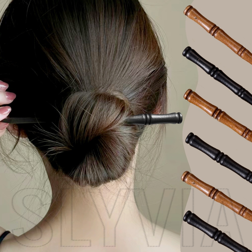สไตล์จีน ฮั่นฝู - ผ้าโพกศีรษะ กระทะชนเผ่า - วินเทจ, แฟชั่น, สวมใส่ทุกวัน - ส้อมผมที่มีรู - แฮนด์เมด DIY ไม้ติดผมไม้ไผ่ - ของขวัญสําหรับผู้หญิง