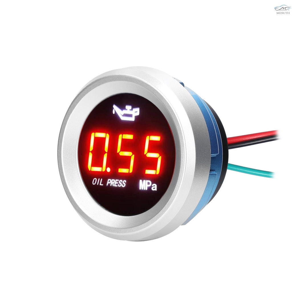เครื่องวัดความดันน้ํามันเครื่องยนต์ดิจิทัล พร้อมไฟกระพริบ 0-1.00MPa 9-35V สําหรับรถยนต์ รถจักรยานยนต์ ราคา ถูกที่สุด ดีลบีเคเค แกลเลอรีภาพที่ 5