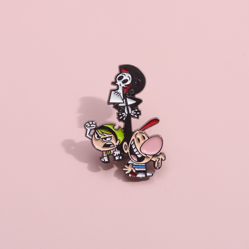 เข็มกลัด รูปการ์ตูนอนิเมะ Adventures of Billy Mandy สําหรับเด็ก