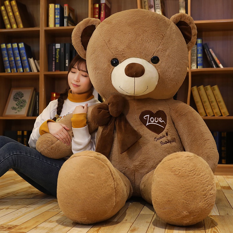 Cute Teddy Bear Doll Ragdoll Doll Plush Bear Toy Pillow for Boys and Girls Birthday Gift for Children Women IPJQ