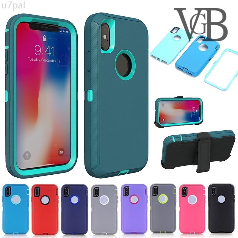 Shockproof iphone case for iphone 11 pro max 11 xr 3 in 1 armored iphone case iphone xs max x/xs 6