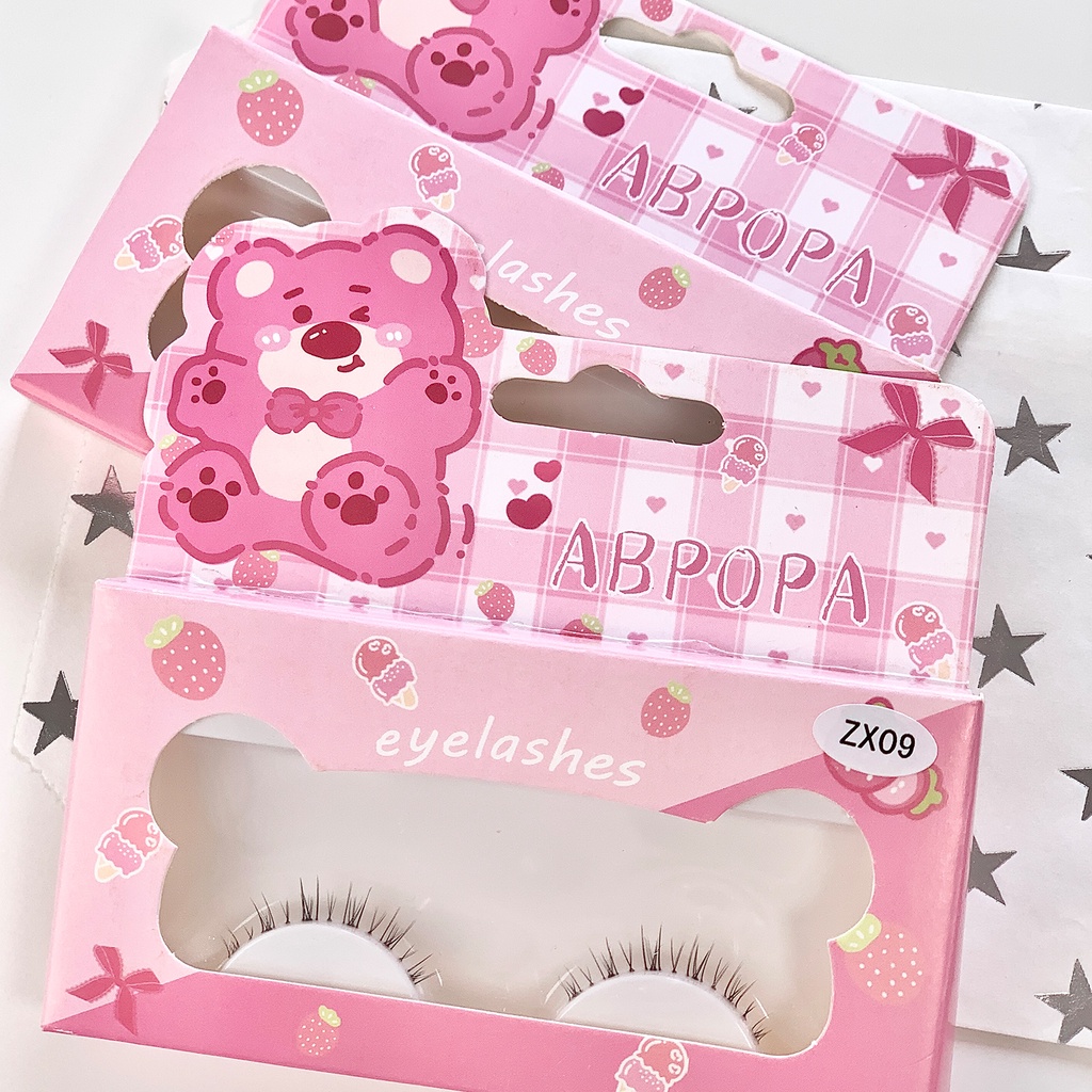 Abpopa ขนตาปลอม ดูเป็นธรรมชาติ และอ่อนโยน นุ่ม และไม่ระคายเคืองต่อดวงตา