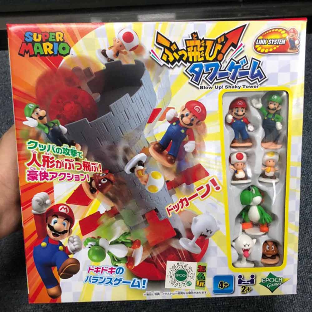 Super Mario Thrilling Tower Shaking Toy Stacking Music Party Birthday Gift Children's Day Board Game
