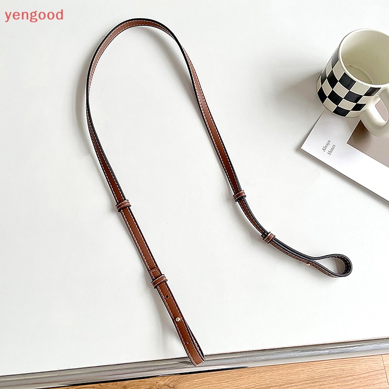 (YGD) สายเข็มขัดหนัง PU ปรับได้ อุปกรณ์เสริม สําหรับถักกระเป๋าช้อปปิ้ง DIY