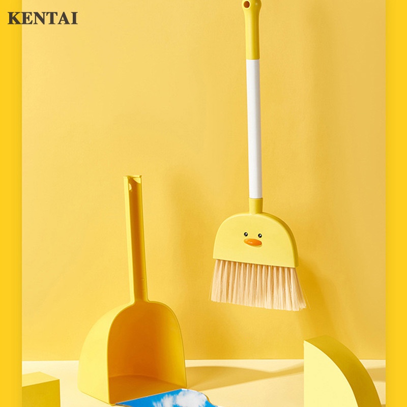 Kt ของเล่นไม้กวาด ที่ตักฝุ่น ขนาดเล็ก ลายการ์ตูน สําหรับเด็กอนุบาล