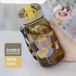 สินค้าใหม่🎉ขวดน้ำเปิดฝาลายการ์ตูนแบบพกพา สำหรับเด็ก🎉