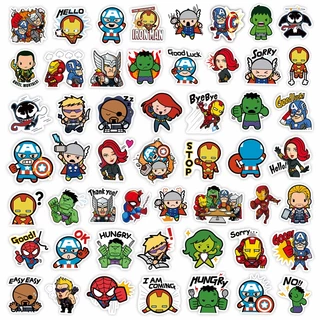 85Pcs/Set ❉ Q Funny Superhero Emoji Stickers ❉ DIY Fashion Decals Doodle Stickers