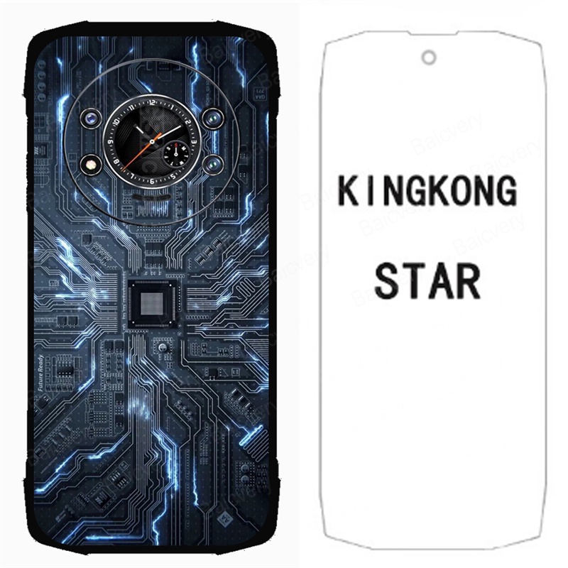 ใหม่ เคสโทรศัพท์มือถือ ซิลิโคนนิ่ม ป้องกันเต็มเครื่อง ลายภาพวาด Cubot KingKong Star พร้อมฟิล์มกระจกนิรภัย แฟชั่น สําหรับ Cubot King Kong Star