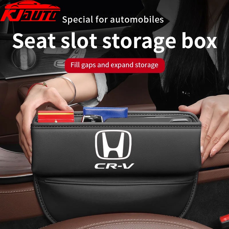 กระเป๋าหนัง PU เก็บของด้านข้างเบาะรถยนต์ สําหรับ Honda CRV CR-V CRV CR-V G3 G4 G4.5 G5 G5.5 Mugen Power Type R