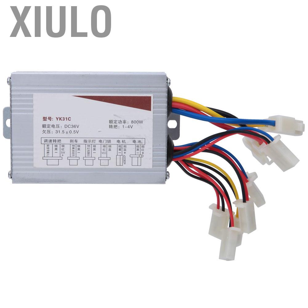 Xiulo 800W 36V สกู๊ตเตอร์มอเตอร์คอนโทรลเลอร์แปรง DC ความเร็วสำหรับจักรยานไฟฟ้า E-BIKE