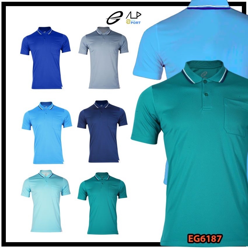 💥ลดโหดสูงสุด 1,000 บาท💥 เสื้อโปโลชายเบสิคแขนสั้น EGO SPORT รุ่น EG6187 ชุด 2 แท้100%