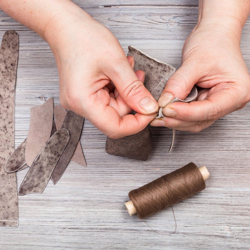 DIY หนังเย็บผ้าชุดด้ายขี้ผึ้งมือเย็บหนังฝีมือขอบตะเข็บเข็มขัดแถบช่างรองเท้าผ้าใบซ่อมเครื่องมือ - รูปที่ 4