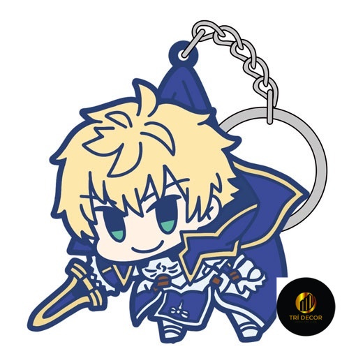 Fate/Grand Saber/Arthur Pendragon พวงกุญแจกระเป๋าเป้สะพายหลังอุปกรณ์ตกแต่งกระเป๋า