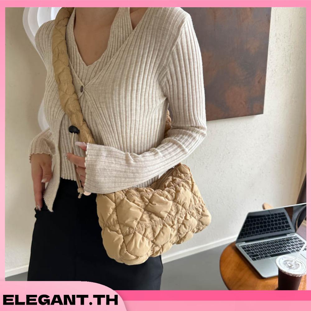 🚚สต็อกพร้อมในกรุงเทพ🚚 สะพายข้าง Crossbody Bag กระเป๋าสตรี กระเป๋าสะพายไหล่ กระเป๋าถือ ผ้าไนล่อน แบบนิ่ม สามารถปรับได้ อเนกประสงค์ สําหรับสตรี