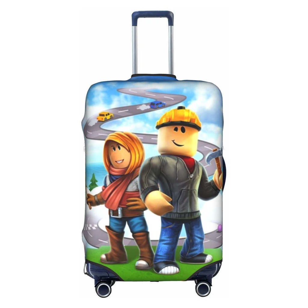 Roblox กระเป๋าเดินทางการ์ตูนตลกตัวป้องกันกระเป๋าเดินทางเหมาะกับ 18-32 นิ้วกระเป๋าเดินทาง