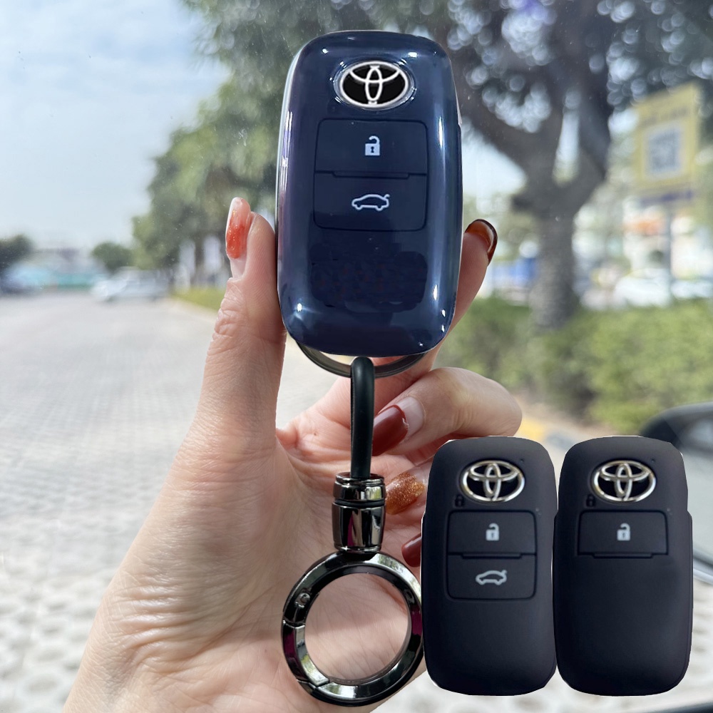 เคสรีโมทกุญแจรถยนต์ สําหรับ Toyota Vios 2023 Yaris Ativ Avanza Veloz Raize